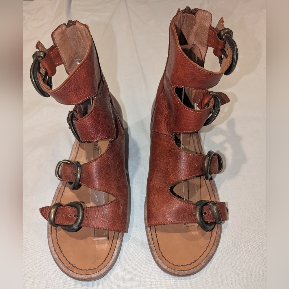 Free People Ludlow Leather Gladiator Style Sandal